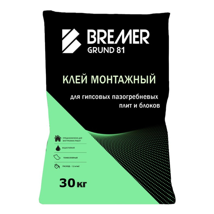 Смесь кладочная для ПГП BREMER GRUND 81 30 кг