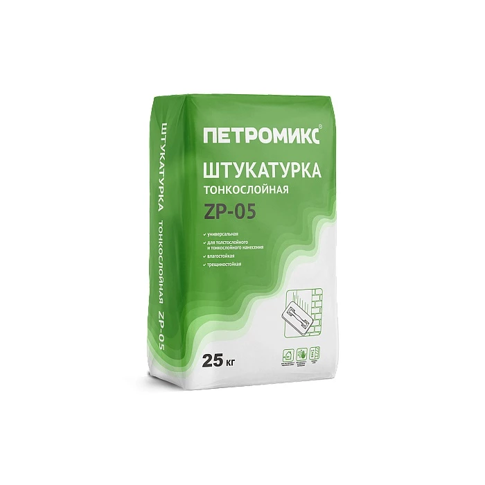 Штукатурка тонкослойная ПЕТРОМИКС ZP-05 25 кг