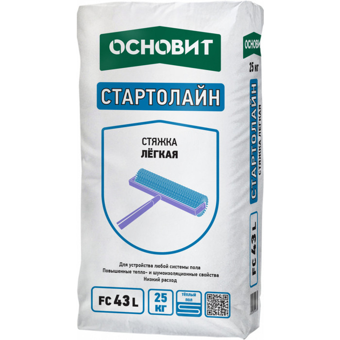 Стяжка Легкая ОСНОВИТ СТАРТОЛАЙН FC43 L 25 кг