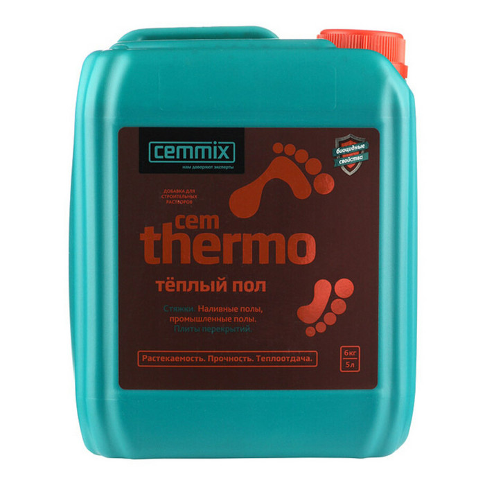 Добавка для теплых/ наливных/ промышленных полов и стяжек CemMix CemThermo 5 л