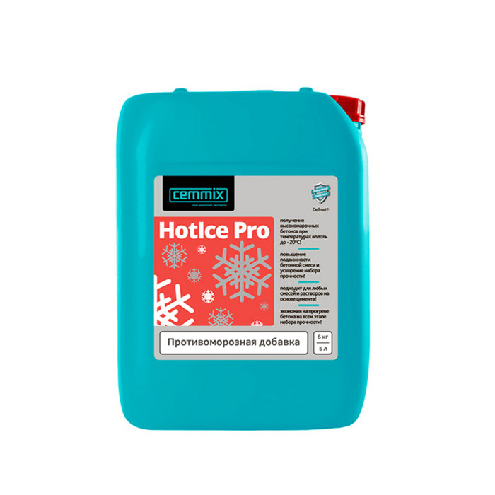 Добавка противоморозная для бетонов и растворов CemMix HotIce Pro 5 л