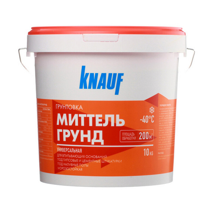 Грунт Knauf Миттельгрунд 10 кг концентрат 1:5 фото 3