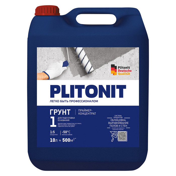 Грунт Plitonit 1/ 1 Profi 10 л концентрат 1:5