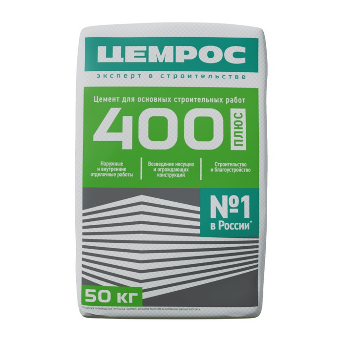 Цемент Цемрос ЦЕМ II/А-Ш 32,5Н, М-400, Д20, 50 кг